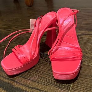 Zara Tie-Up Heels